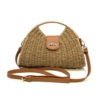 Bolsa Praia Feminina Palha Forrada Artesanal Luxo