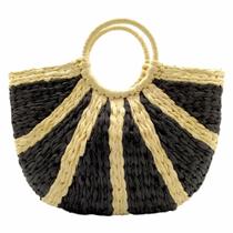 Bolsa Praia Feminina Palha Grande Design Sacola Meia Lua JC-20 - Sunoro