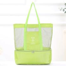 Bolsa Praia Passeio Parque Piscina Térmica Grande Multiuso Cor Verde-limão