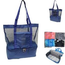 Bolsa Praia Piscina Com Compartimento Térmico Multiuso