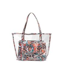 Bolsa Praia Tote Grande Com Necessaire - Animal Print