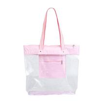 Bolsa Praia Transparente Impermeável - Rosa