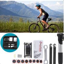 Bolsa prática com kit ferramentas para bike. Bolsa prática com kit ferramentas para bike.