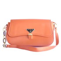 Bolsa Prática Feminina Tútlio Rossato Vegana Moderna Laranja