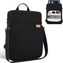 Bolsa Premium Resistente à Água Compativel iPad 13 14 MacBook Pro M3 M1, Compartimentos Organizados, Alça Ajustável, Forro Bolsa Premium Resistente à Água Compativel iPad 13 14 MacBook Pro M3 M1, Compartimentos Organizados, Alça Ajustável, Forro