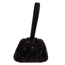 BOLSA PRETA BORDADA B066K-BLK A12,5xC9,5xL4,5 CM* BOLSA PRETA BORDADA B066K-BLK A12,5xC9,5xL4,5 CM*