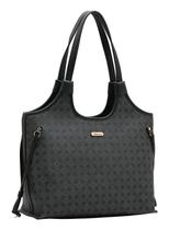 Bolsa Preta Chenson Elemento Gráfico Casual Design Moderno