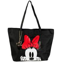 Bolsa Preta Semi Esfera Minnie 32X16X46Cm - Disney