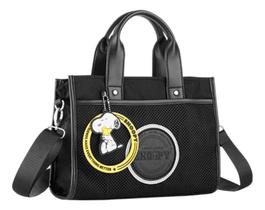 Bolsa Preta Snoopy Tiracolo