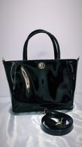 Bolsa preta verniz Bolsa preta verniz