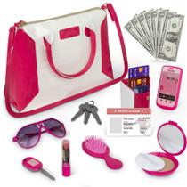 Bolsa Pretend Play Bolsa Darice Play para meninas de 3 anos ou mais com acessórios
