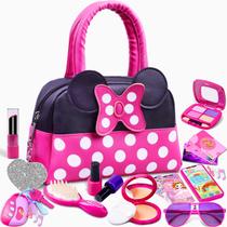 Bolsa Pretend Play Kaodezhu para meninas com brinquedos de maquiagem de 3 a 6 anos