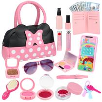 Bolsa Pretend Play Mytothfy para meninas com maquiagem fingida 3+