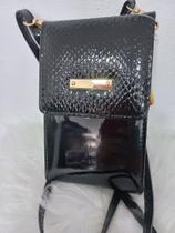 Bolsa preto vinil pra celular Bolsa preto vinil pra celular