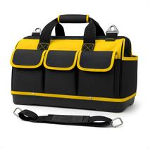 Bolsa Profissional Para Ferramentas Grande 16 Compartimentos Base Firme Borracha Preto Amarelo Envio Imediato Bolsa Profissional Para Ferramentas Grande 16 Compartimentos Base Firme Borracha Preto Amarelo Envio Imediato