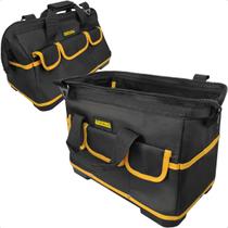 Bolsa Profissional para Ferramentas Reforçada com Múltiplos Compartimentos Base de Borracha Antiderrapante Bolsa Profissional para Ferramentas Reforçada com Múltiplos Compartimentos Base de Borracha Antiderrapante