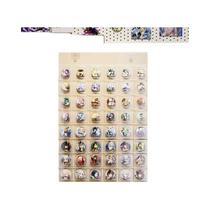 Bolsa Protetora Transparente De 75MM Para Exibição De Distintivos, Armazenamento Montado Na Parede