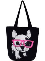Bolsa Pug Cachorro Dog Ecobag Sacola Feminina 100% Algodão