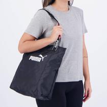 Bolsa Puma Core Base Shopper Logo Preta