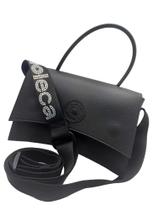 Bolsa PVC Preta Moleca Feminina Alça Gorgurão - 835 Bolsa PVC Preta Moleca Feminina Alça Gorgurão - 835