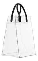 Bolsa Pvc Transparente Para Gelo Com Alça De Couro 381 Bolsa Pvc Transparente Para Gelo Com Alça De Couro 381
