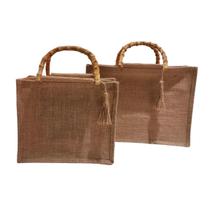 Bolsa Quadrada Alça Estilo Bambu Com Chaveiro Modelo Menor