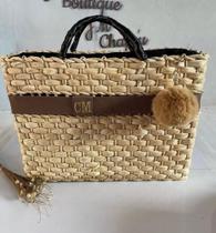 Bolsa quadrada estilo palha Bolsa quadrada estilo palha