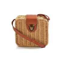 Bolsa Quadrada Feminina Palha Sintética Moda Praia BL-086