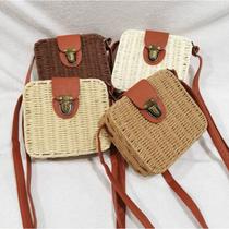 Bolsa quadrada palha sintética Bolsa quadrada palha sintética