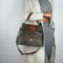 Bolsa recuo em couro legitimo b.1082