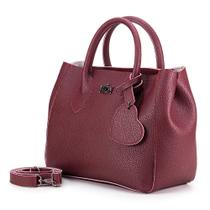 Bolsa Red Cherry Handbag Feminina Quadrada Ziper Alça Fixa e Removível Transversal Pingente Coraçao
