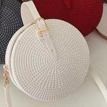 Bolsa Redonda Feminina De Silicone Ombro E Tira Colo