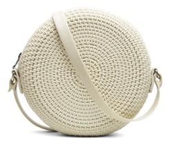 Bolsa Redonda Feminina Versátil Moderna Com Alça