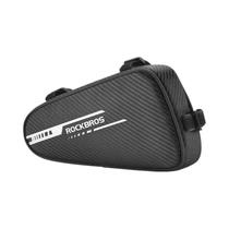Bolsa Refletiva Para Bicicleta ROCKBROS 1.2L, Bolsos Laterais Em Tecido Twill, Bolsa Triangular Para