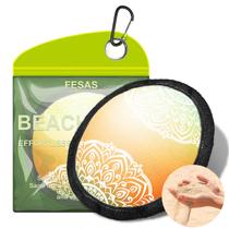 Bolsa removedora de areia FESAS para praia e viagens com aloe e vitamina C Bolsa removedora de areia FESAS para praia e viagens com aloe e vitamina C
