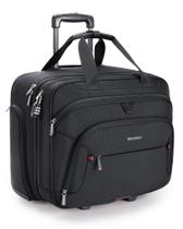 Bolsa rolante para laptop BAGSMART Black para laptop de 17,3 polegadas