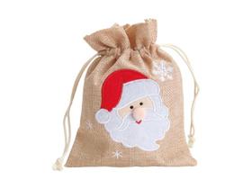 Bolsa Saco Decorativo Natal Enfeite Presente Festa Natalino Porta Objetos Trecos Multiuso Papai Noel