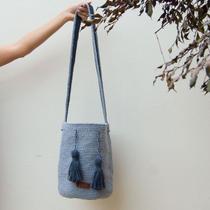 Bolsa Saco Feminina de Crochê com Tassel - Anunciação Store