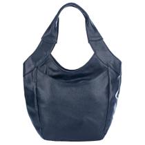 Bolsa saco grande de couro Cíntia azul Feminino Bolsa saco grande de couro Cíntia azul Feminino