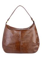 Bolsa saco grande de couro croco Carla