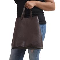 Bolsa Sacola Alça de Mão de Couro Moderna Prática Fabricação Própria