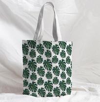 Bolsa Sacola Artesanal de Tecido Costela de adão Fundo Branco Bolsa Sacola Artesanal de Tecido Costela de adão Fundo Branco