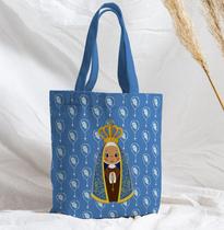 Bolsa Sacola Artesanal de Tecido Nossa Senhora Aparecida
