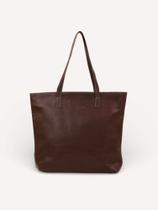 Bolsa Sacola Couro Marrom