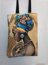 Bolsa sacola criativa Africa photo art estilo ecobag com duas imagens