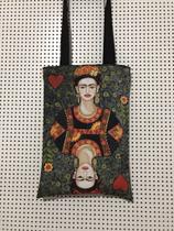 Bolsa sacola criativa Frida Mexican art estilo ecobag com duas imagens