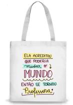Bolsa Sacola Ecobag Oxford 33x40 Dia Dos Professores Mod02