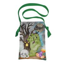 Bolsa sacola em tecido coleta de doces halloween - mãozinha