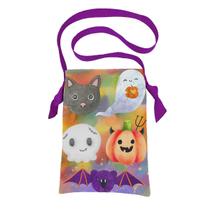 Bolsa sacola em tecido coleta de doces halloween - monster tie dye