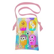 Bolsa sacola em tecido coleta de doces halloween - picolé monster